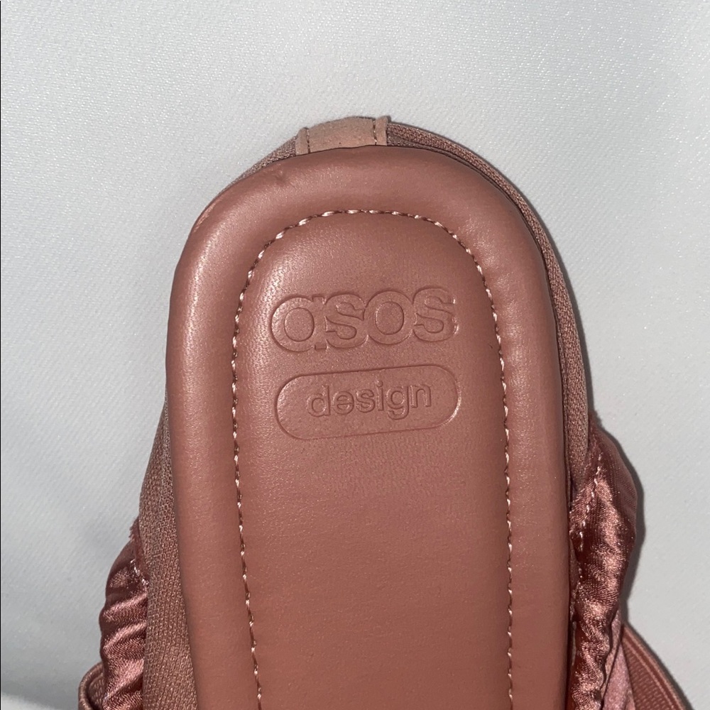 ASOS Satin Ballet Flats in Rose Pink - Picture 2 of 5